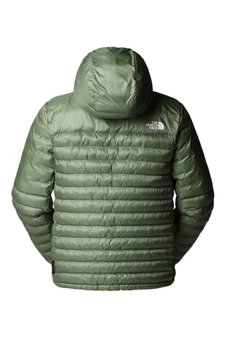 Doudoune à capuche - Vert foncé et blanc