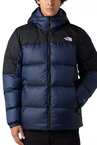 Doudoune à capuche - Bleu marine et noir