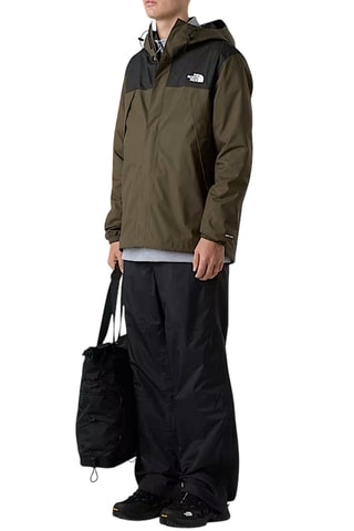 Veste à capuche - Kaki et noir