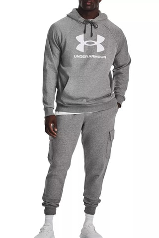 Sweat polaire à capuche - Gris chiné