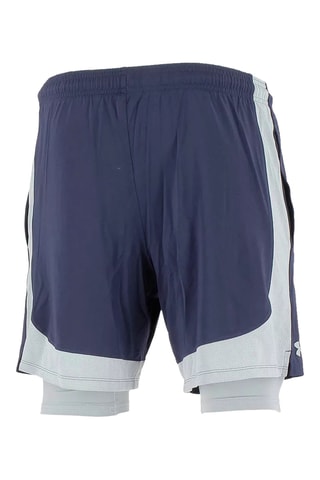 Short d’entraînement 2-en-1 - Bleu cobalt et gris clair