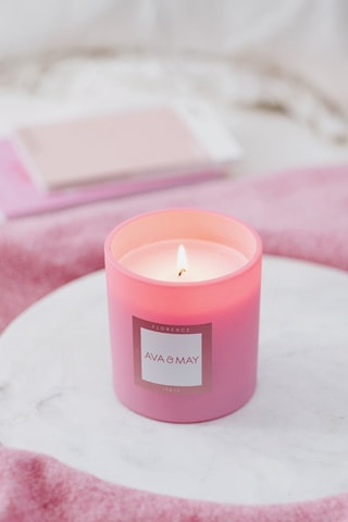 Candela profumata Florence - Violetta, zucchero filato e legno di sandalo