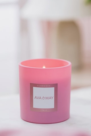 Candela profumata Florence - Violetta, zucchero filato e legno di sandalo