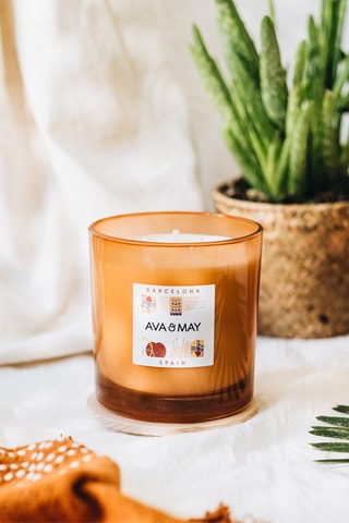 Maxi candela profumata Barcelone - Lampone