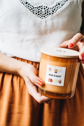 Maxi candela profumata Barcelone - Lampone