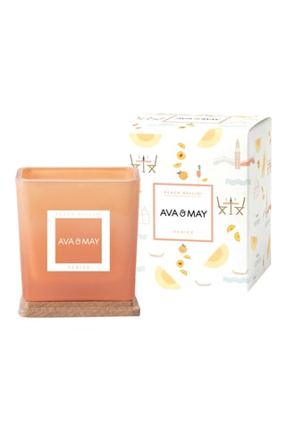 Bougie parfumée "fruité" à la cire de soja Peach Bellini