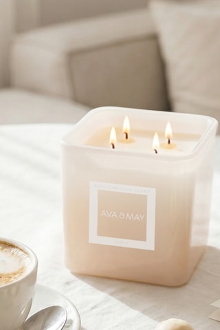 Bougie parfumée "gourmand" Truffe au Chocolat Blanc