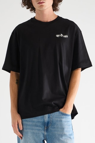 T-shirt Flower Arrow - Zwart