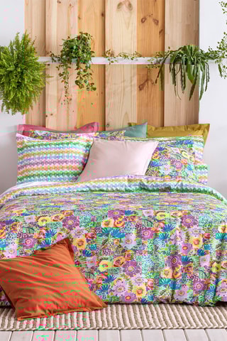 Housse de couette en coton 57 fils/cm² Lola - Multicolore