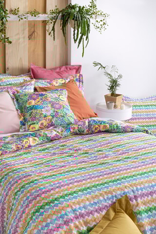 Housse de couette en coton 57 fils/cm² Lola - Multicolore