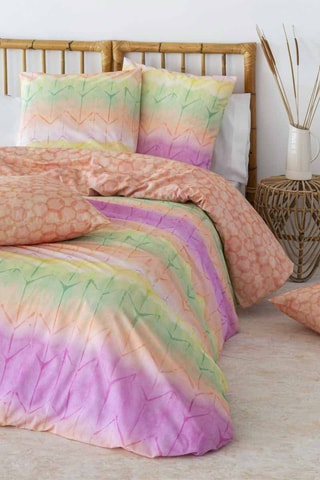 Housse de couette en coton 57 fils/cm² Mika - Multicolore