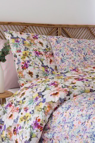 Housse de couette en coton 57 fils/cm² Poésie - Multicolore
