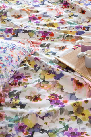 Housse de couette en coton 57 fils/cm² Poésie - Multicolore