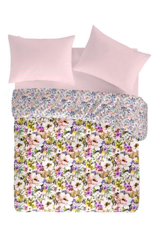 Housse de couette en coton 57 fils/cm² Poésie - Multicolore