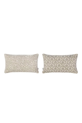 2 housses de coussin Manacor Morris - Beige - 30 x 50 cm
