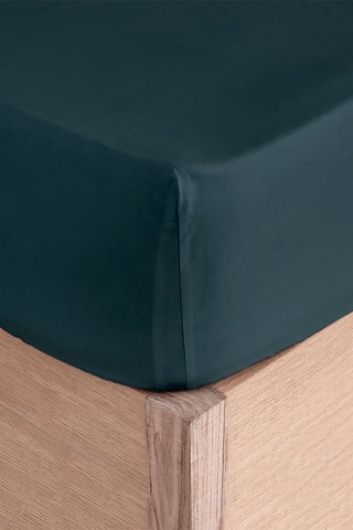 Drap-housse en coton 57 fils/cm² Casual - Bleu foncé