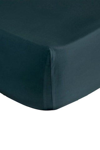 Drap-housse en coton 57 fils/cm² Casual - Bleu foncé