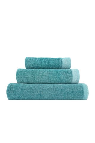 3 serviettes Casual - 30 x 50 + 50 x 90 + 90 x 150 cm - Bleu lagon