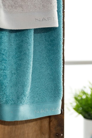 3 serviettes Casual - 30 x 50 + 50 x 90 + 90 x 150 cm - Bleu lagon