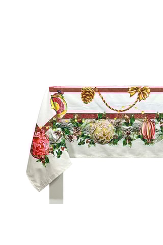 Nappe Decoration Xmas - Blanc et rouge