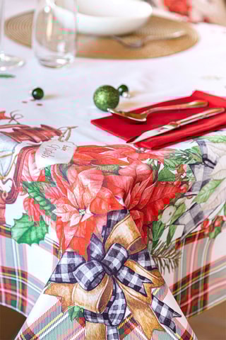 Nappe Ribbon Blanc et rouge