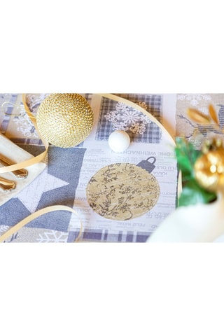 Nappe Rustic Blanc et gris