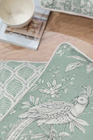 2 housses de coussin Harrison Negativo - Vert - 30 x 50 cm