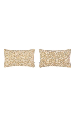 2 housses de coussin Harrison Negativo - Jaune - 30 x 50 cm