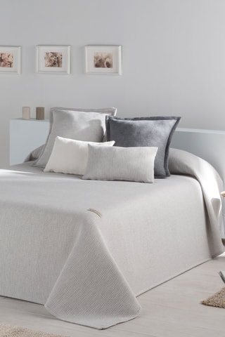 Couvre-lit Brenne - Gris clair