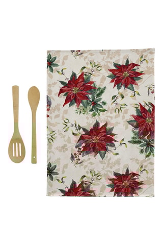 2 torchons de cuisine Chamonix - Rouge et vert