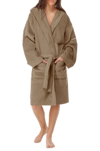 Peignoir en velours - Marron