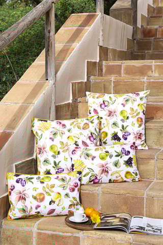 2 coussins en coton 57 fils/cm² Sella - Multicolore - 50 x 50 cm