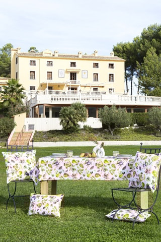 2 coussins en coton 57 fils/cm² Sella - Multicolore - 50 x 50 cm