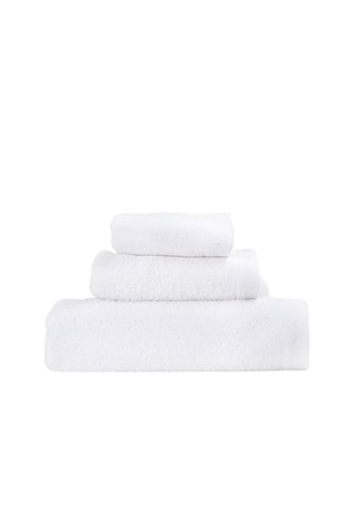 3 serviettes Casual - 30 x 50 + 50 x 90 + 90 x 150 cm - Blanc