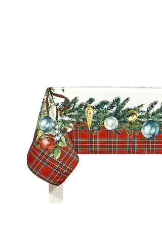 Nappe  Presents Blanc et vert