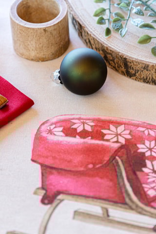 Nappe Chamonix Vert et rouge