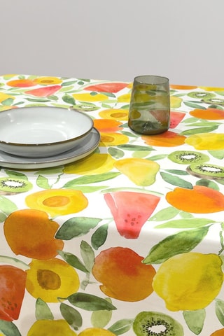 Nappe Kent Summer - Vert et orange