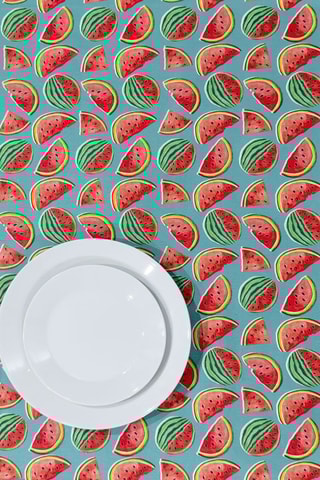 Nappe Kent Water Melon - Vert et rouge