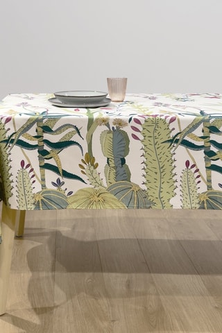 Nappe Twister Jungle - Beige et vert