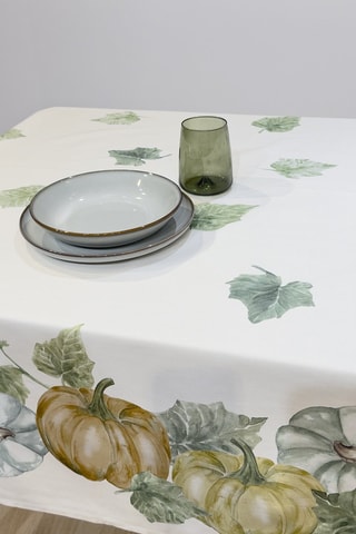 Nappe Twister Pumpkin - Ecru et orange