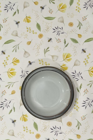 Nappe Twister Honeybee - Ecru et jaune