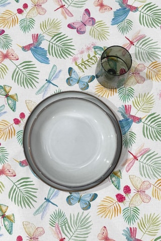 Nappe Kent Butterfly - Vert et écru