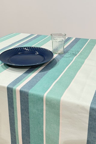 Nappe Kent Sea - Bleu et écru