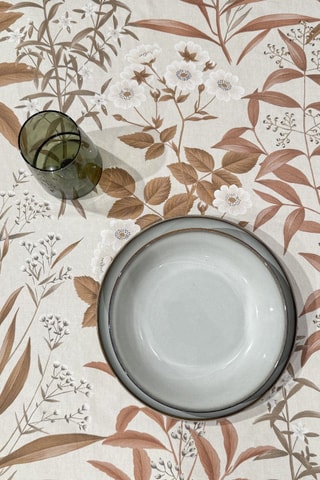 Nappe Twister Billings - Ecru et marron