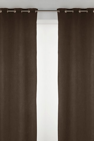 Rideau Mélanie - Chocolat - 140 x 270 cm