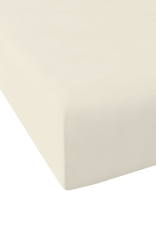 Drap-housse en coton 57 fils/cm Casual - Ecru