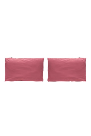 2 taies d'oreiller en coton 57 fils/cm² Casual - Fuchsia