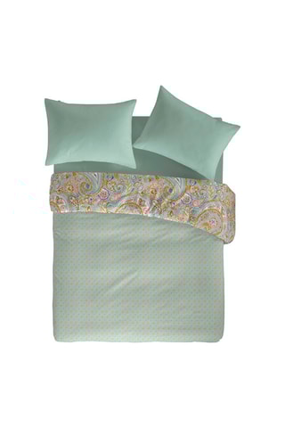 Housse de couette en coton 57 fils/cm² Argun - Turquoise