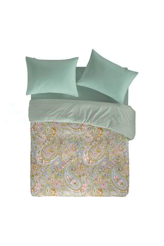Housse de couette en coton 57 fils/cm² Argun - Turquoise