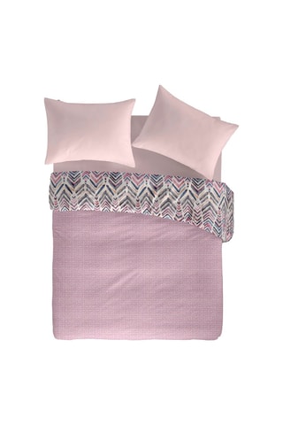Housse de couette en coton 57 fils/cm² Zeya - Rose